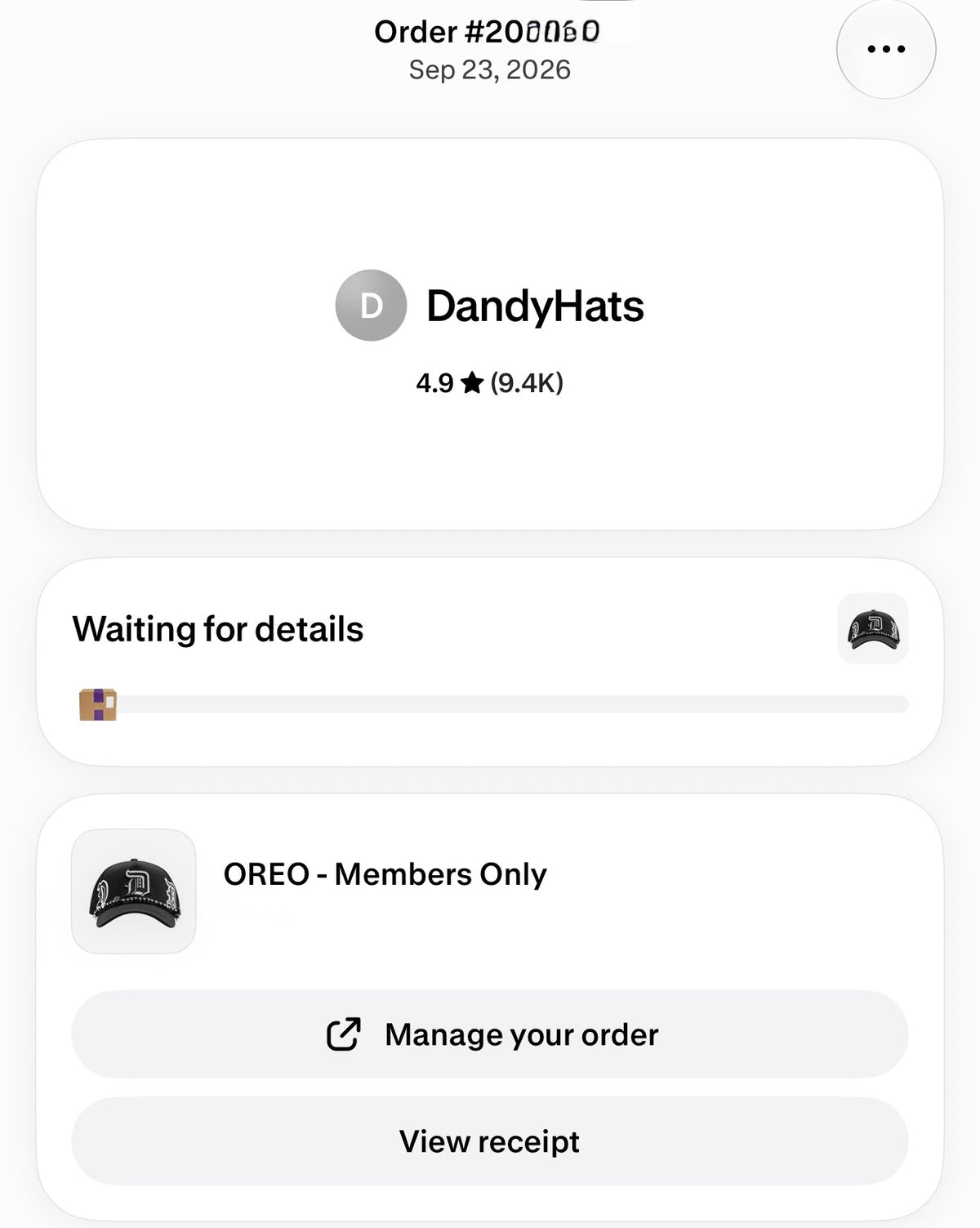 DANDY HATS | OREO - MEMBERS ONLY