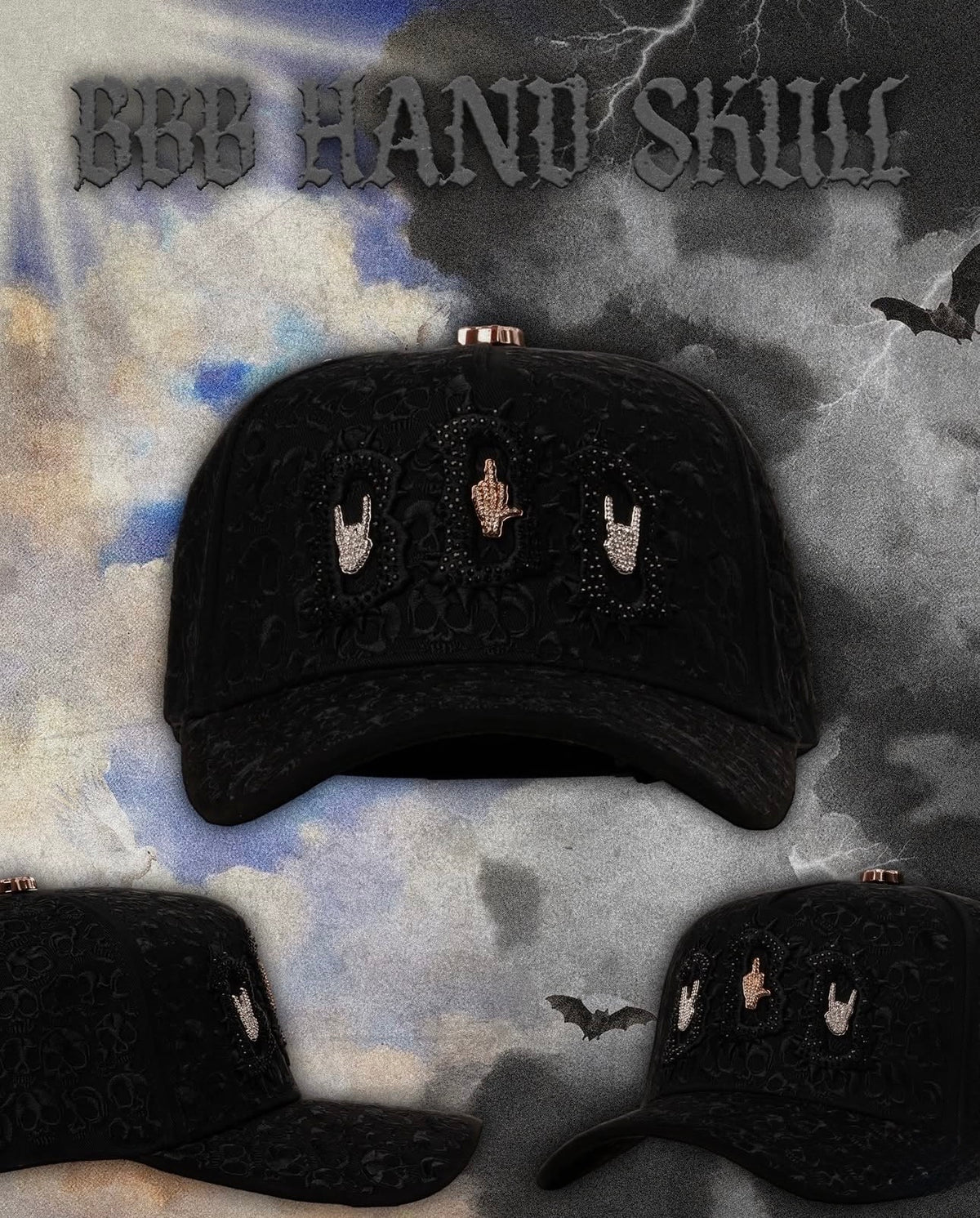 BARBAS HATS | BBB HAND SKULL