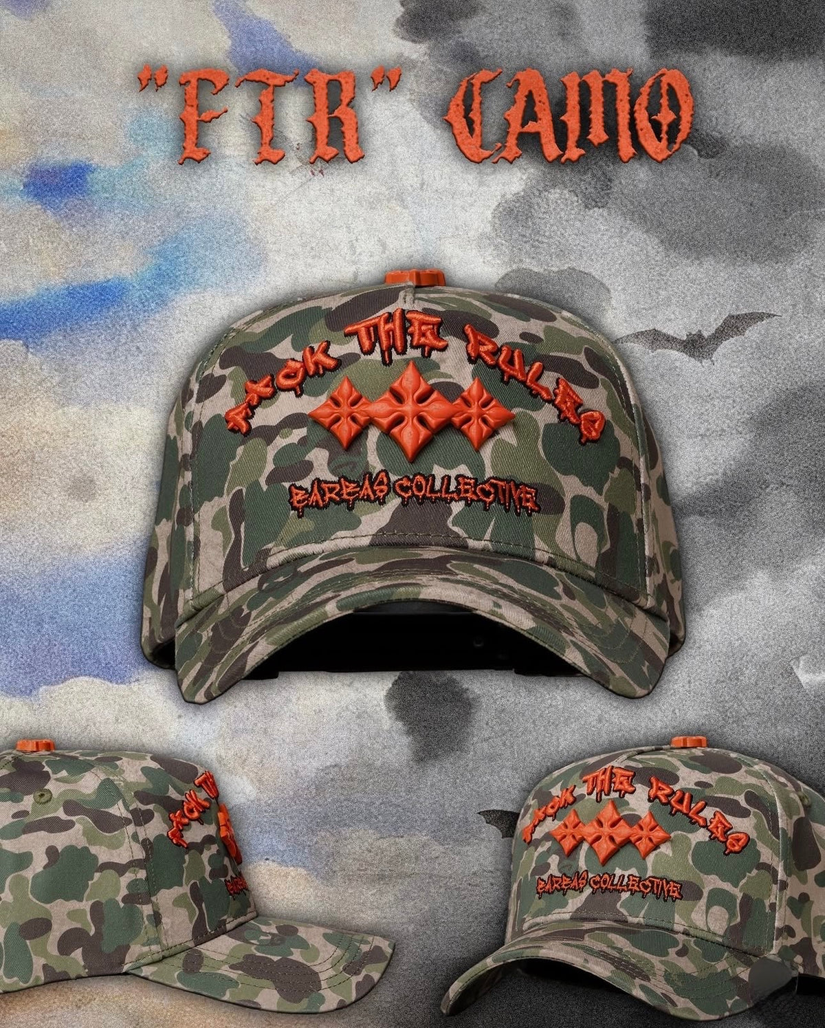 BARBAS HATS | "FTR" CAMO FULL SET