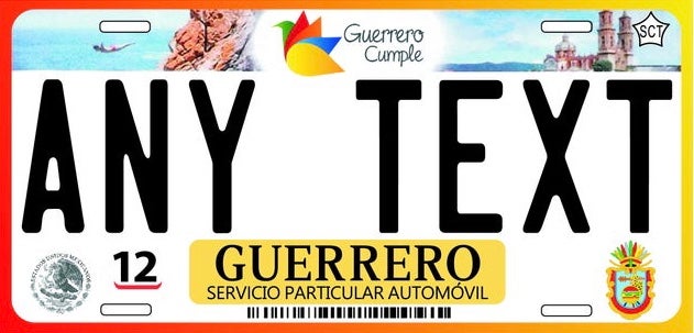 Custom Guerrero '15 cases/license plates