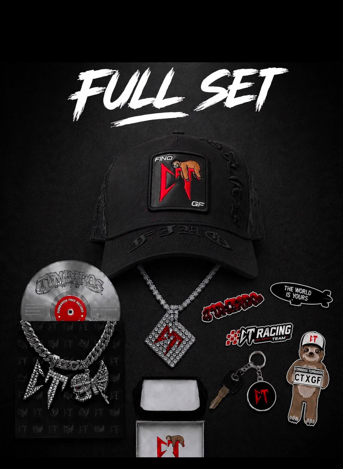 GALLO FINO | CT SLOTH BLACK TRUCKER FULL SET