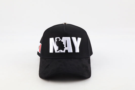 Nayarit Last Edition | Premium Black Hat with Curved Suede Brim