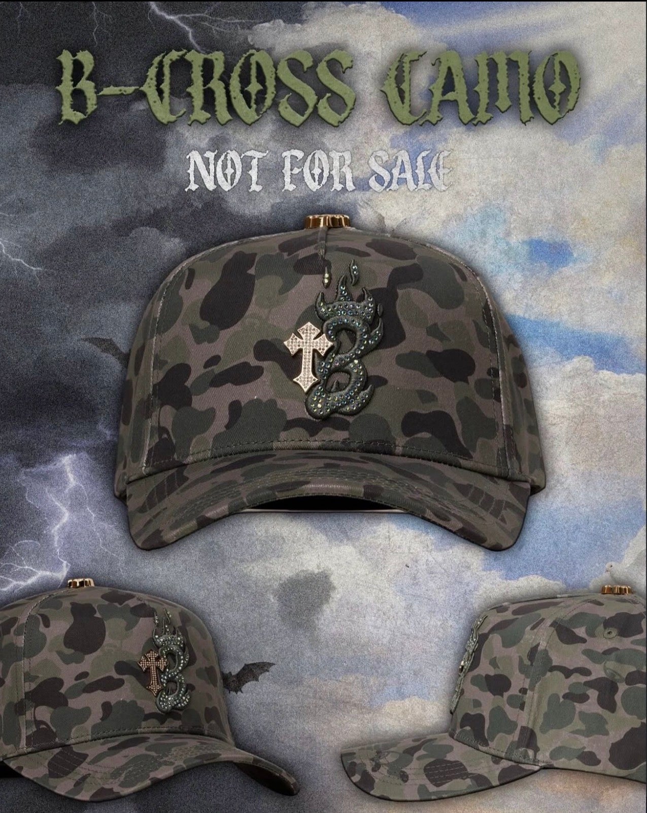 BARBAS HATS | B-CROSS CAMO F&F LIMITED EDITION HAT ONLY