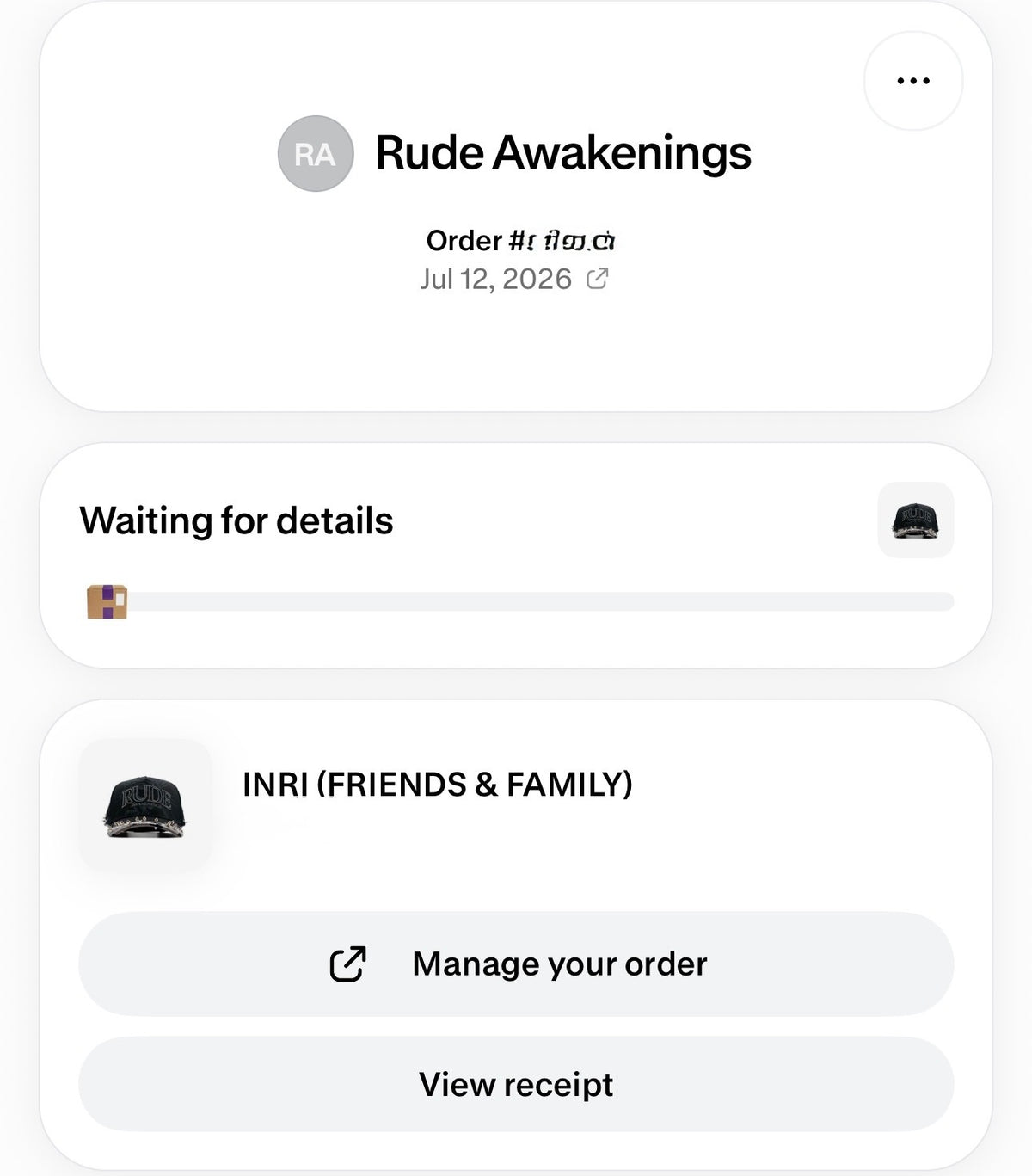 RUDE AWAKENINGS | INRI FRIENDS & FAMILY