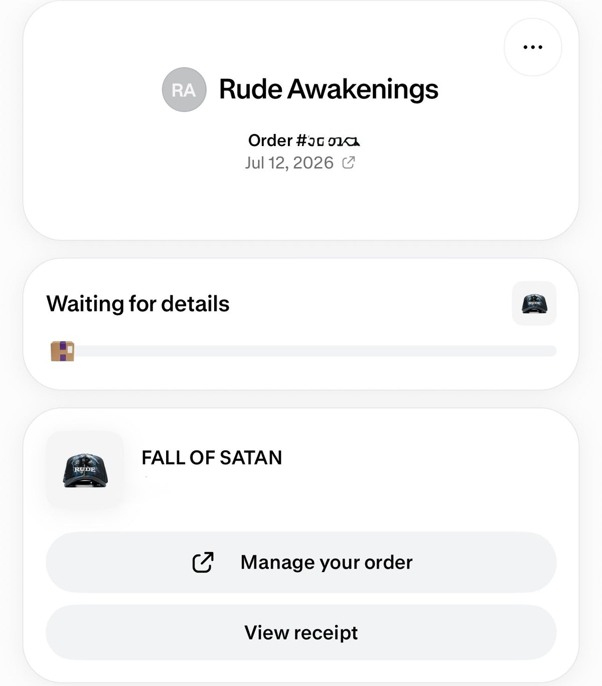 RUDE AWAKENINGS | FALL OF SATAN FULL SET