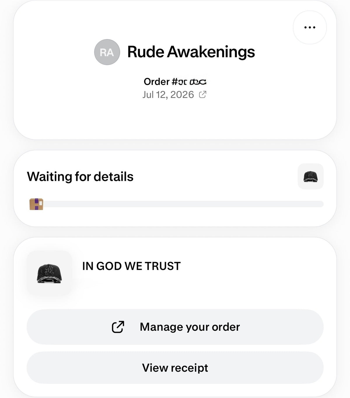 RUDE AWAKENINGS | IN GOD WE TRUST FULL SET