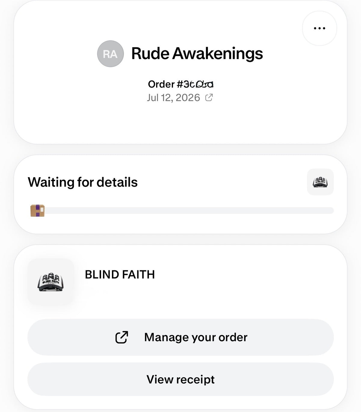 RUDE AWAKENINGS | BLIND FAITH FULL SET