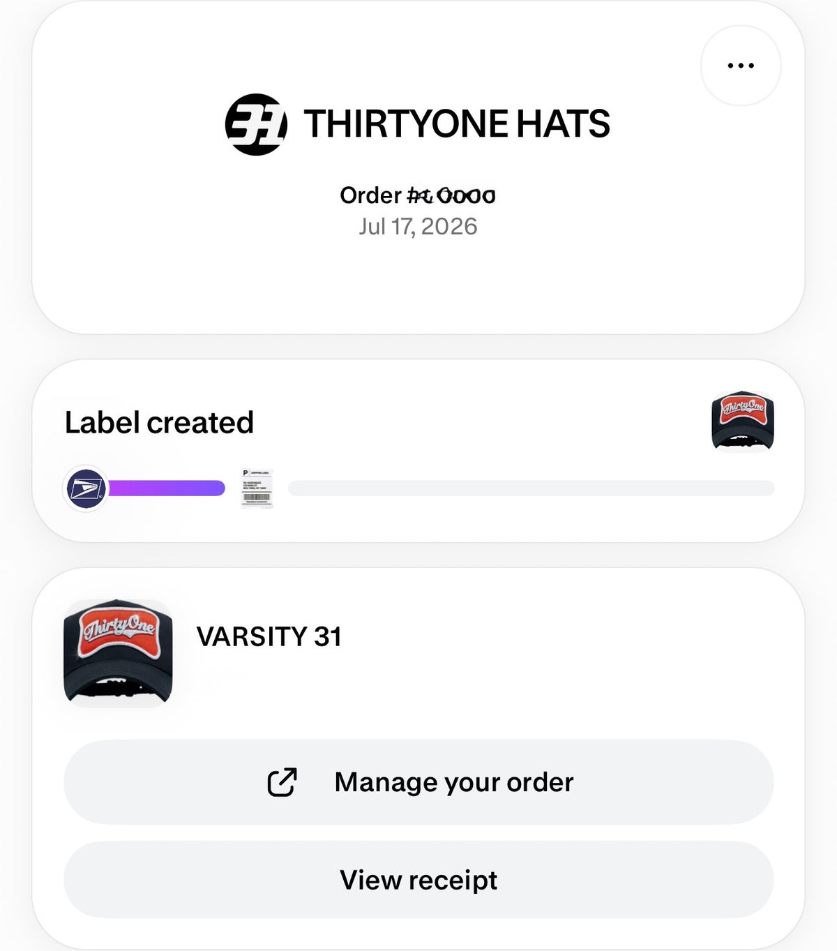 THIRTY ONE HATS | VARSITY 31 SPECIAL EDITION