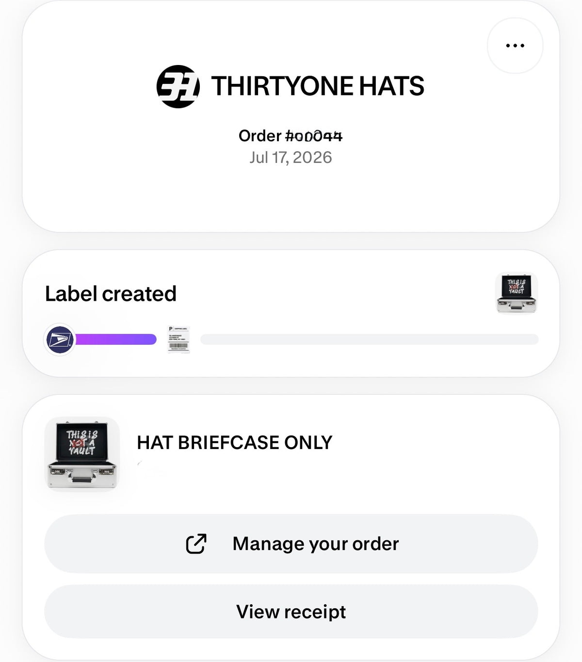 THIRTY ONE HATS | HAT BRIEFCASE ONLY