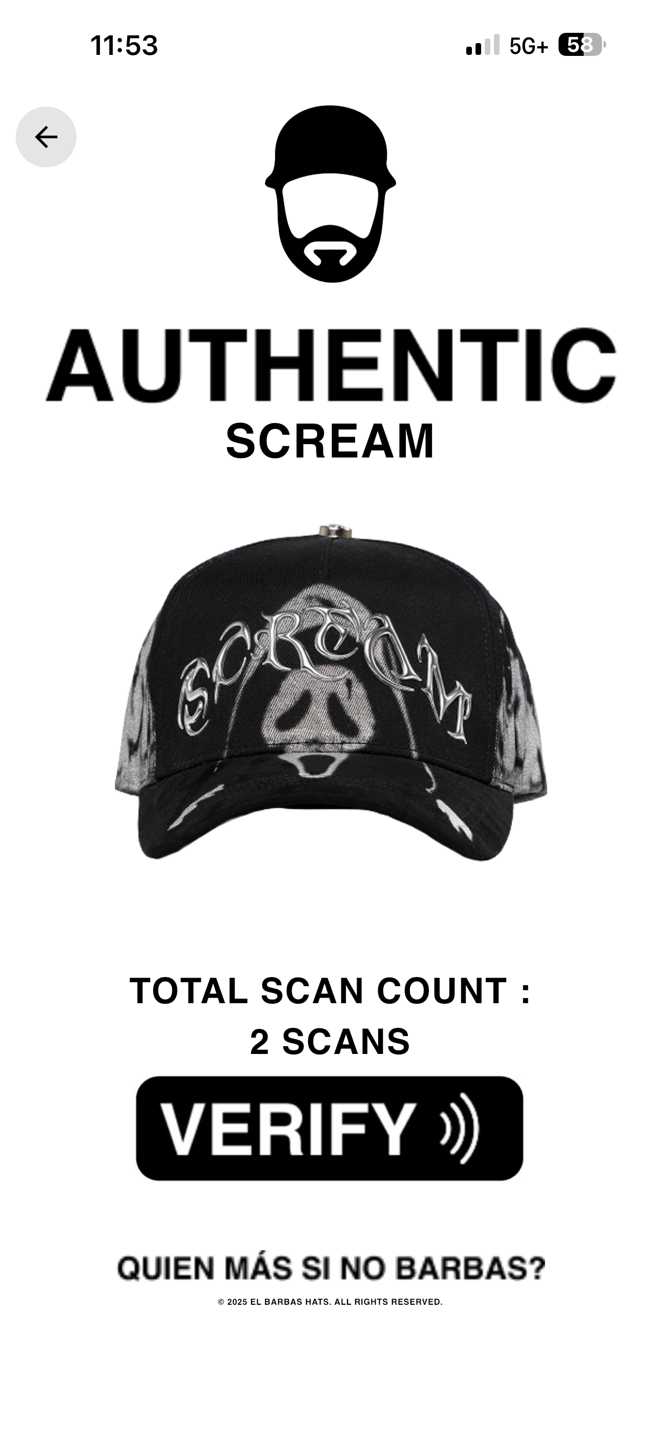 BARBAS HATS | SCREAM FULL SET