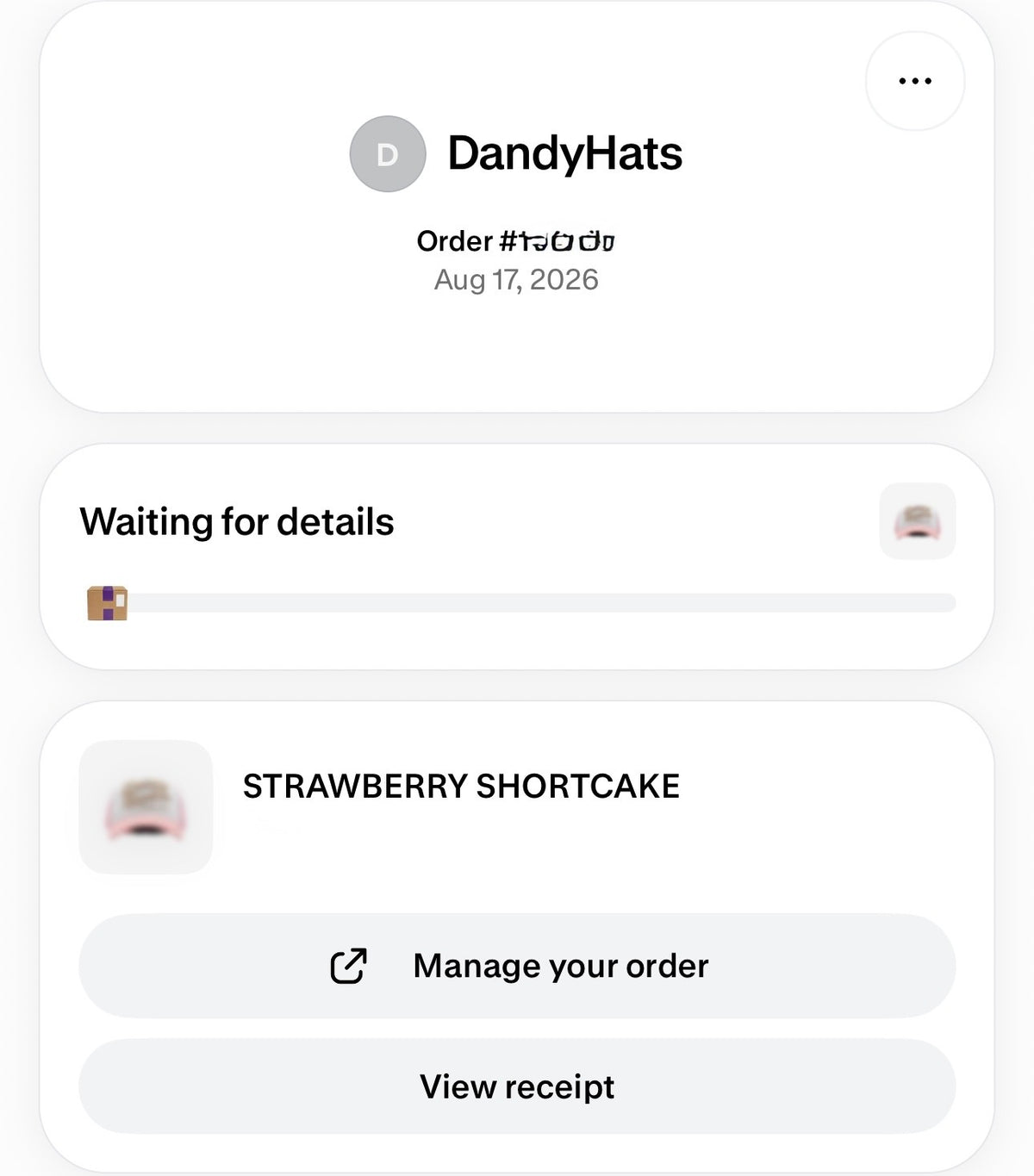 DANDY HATS | STRAWBERRY SHORTCAKE