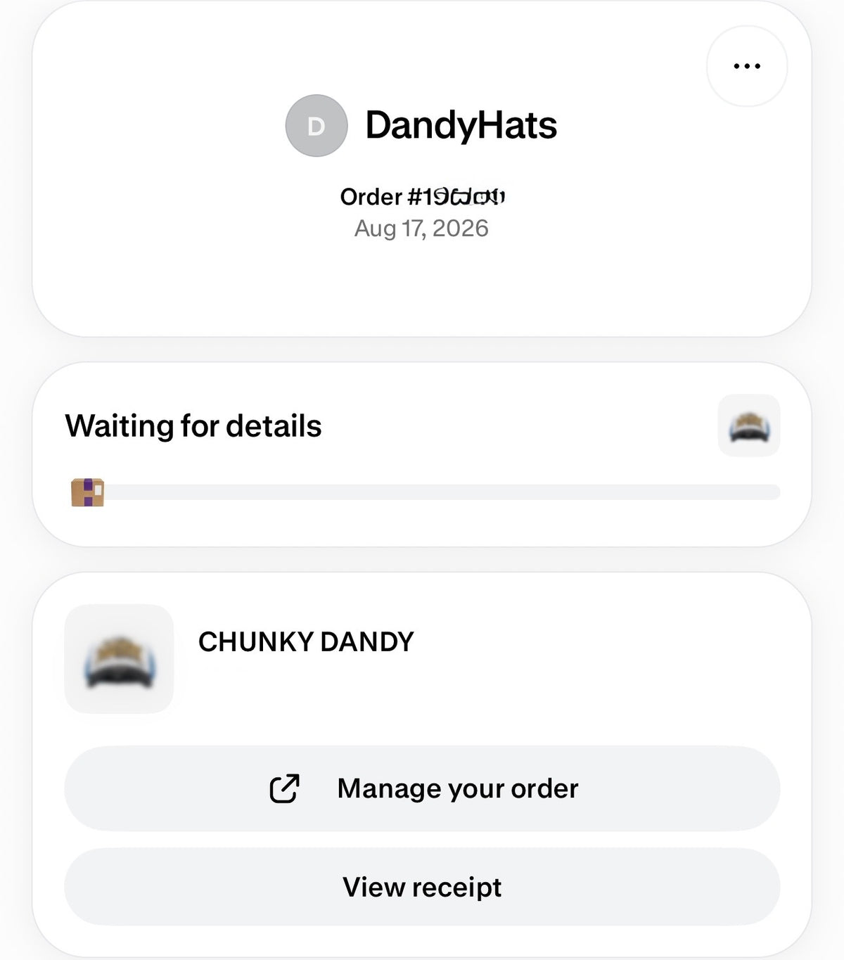 DANDY HATS | CHUNKY DANDY