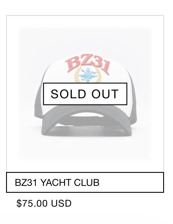THIRTY ONE HATS | BZ31 YACHT CLUB