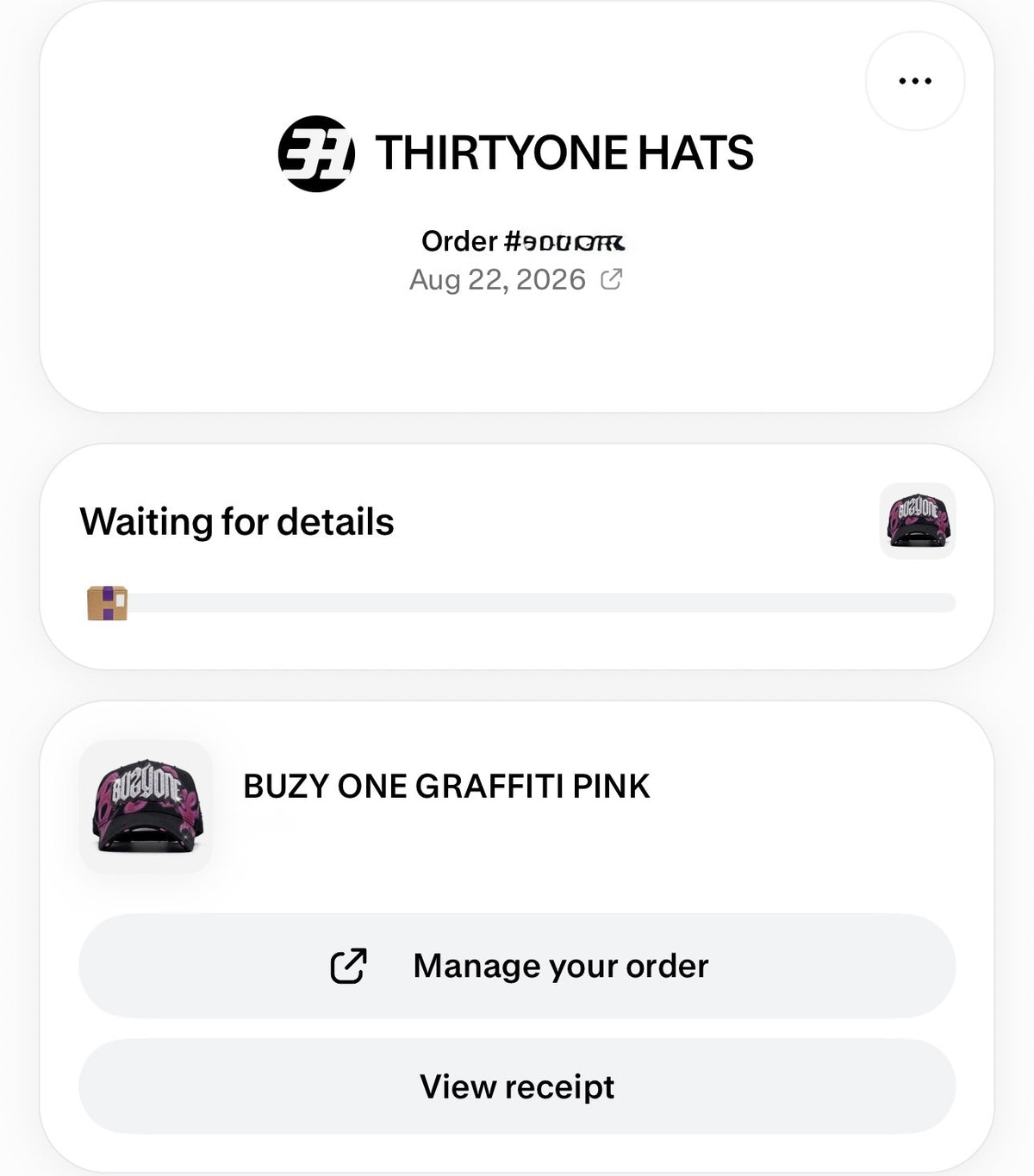 THIRTY ONE HATS | BUZY ONE GRAFFITI PINK