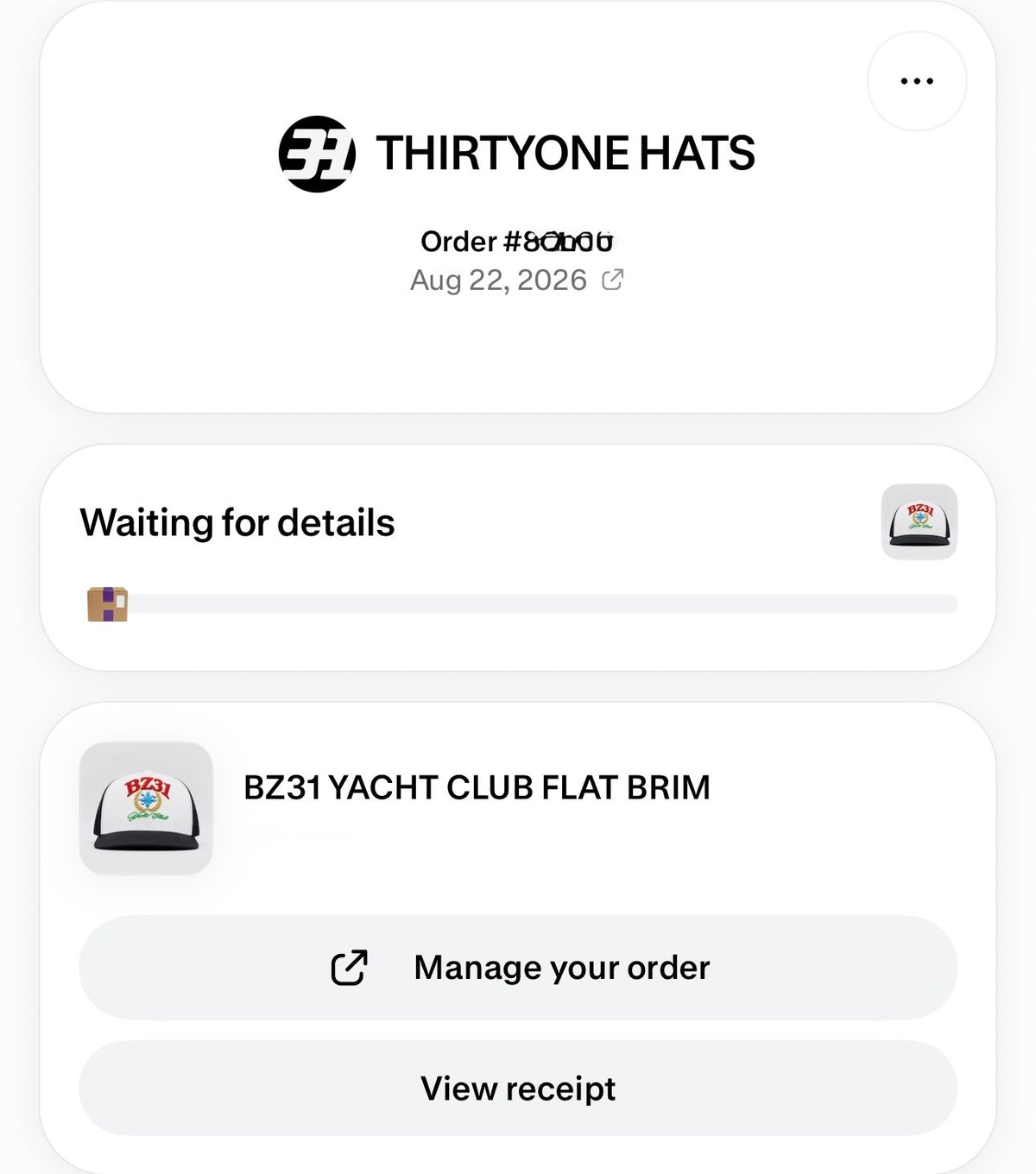 THIRTY ONE HATS | BZ31 YACHT CLUB FLAT BRIM FRIENDS & FAMILY
