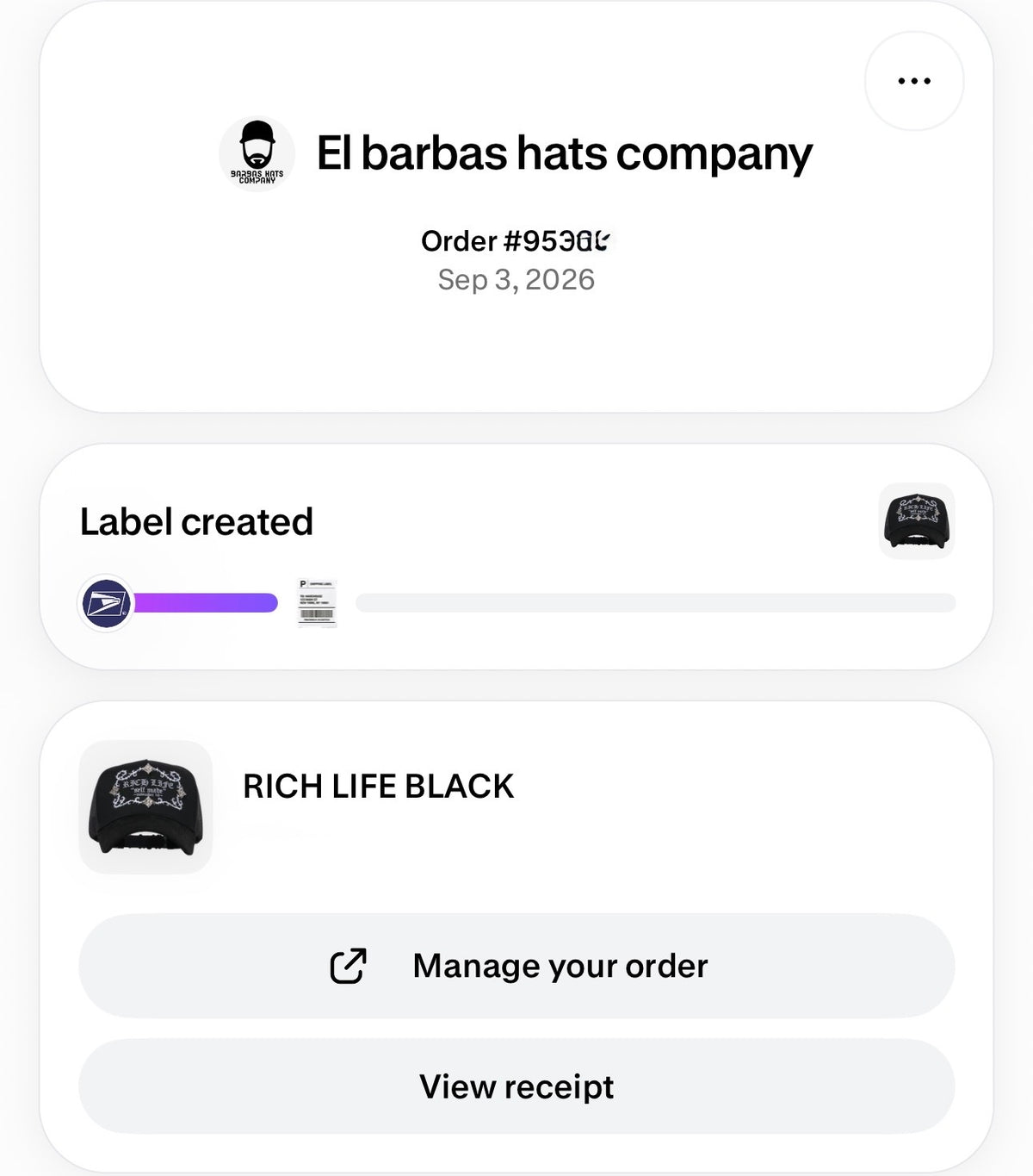 BARBAS HATS | RICH LIFE BLACK