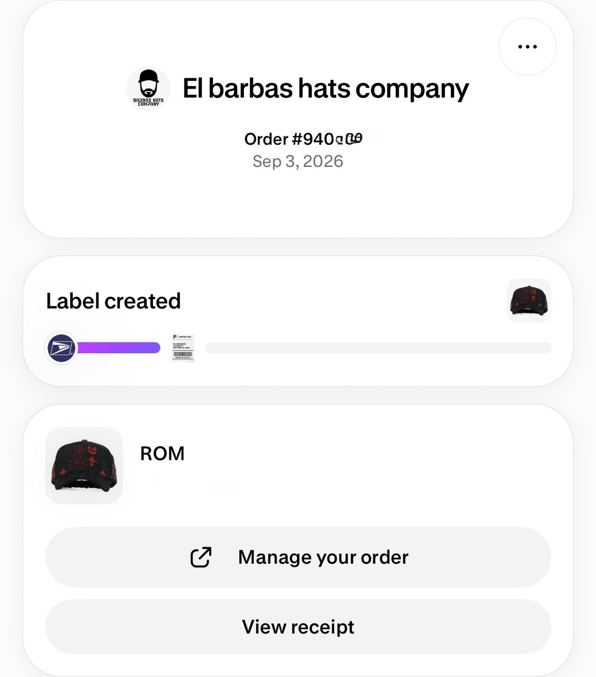 BARBAS HATS | ROM