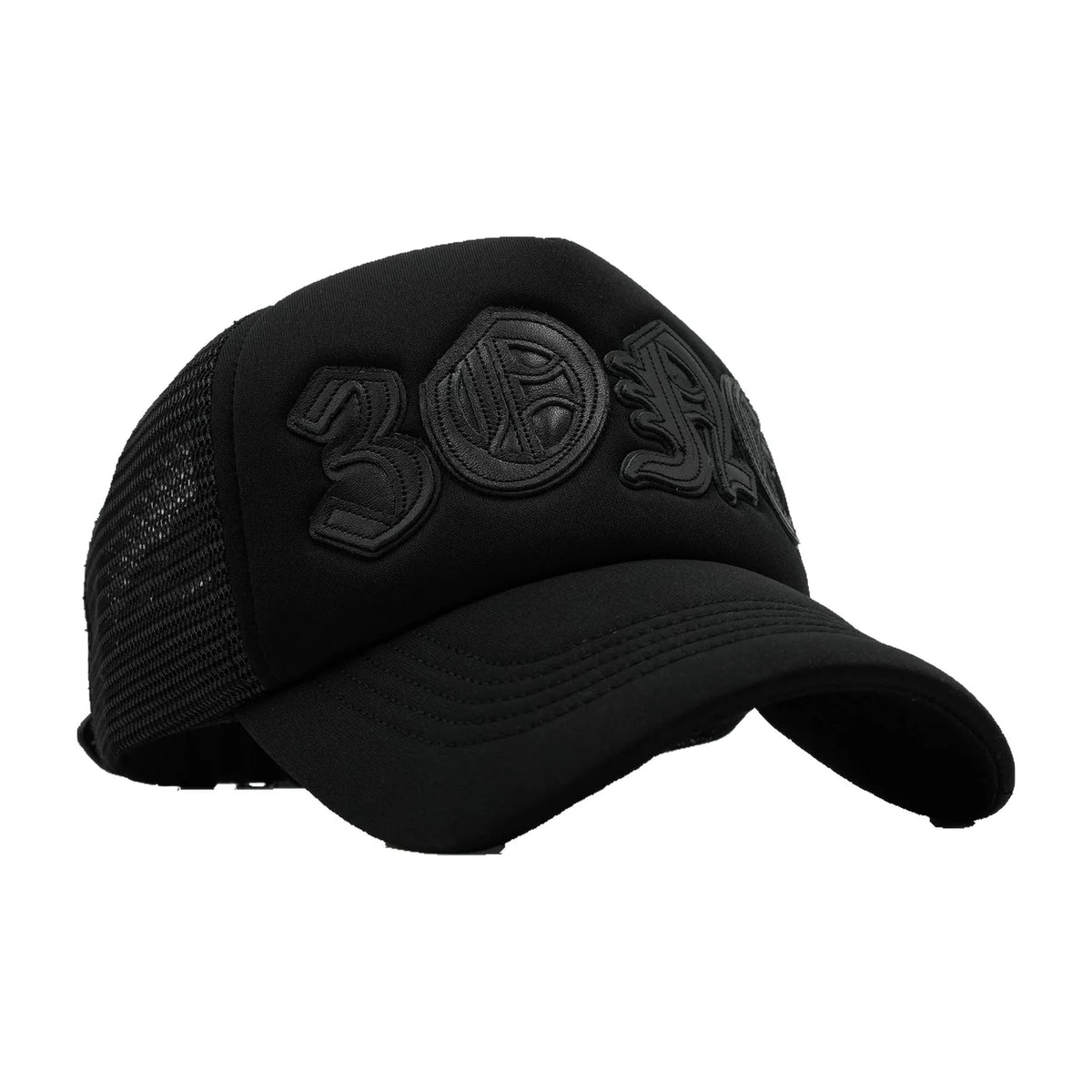 THIRTY ONE HATS | 3ONE BLACK/BLACK CURVED BRIM