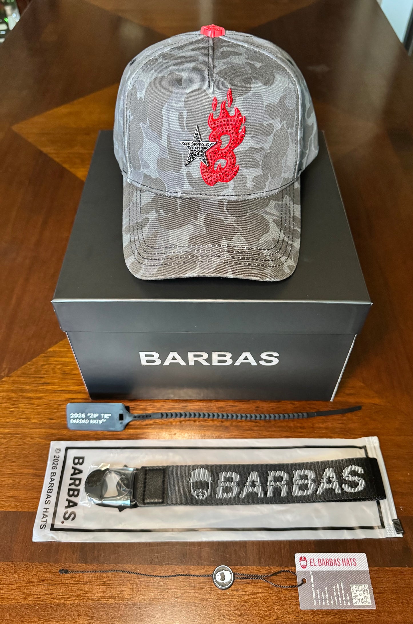BARBAS HATS | B-STAR RED CAMO