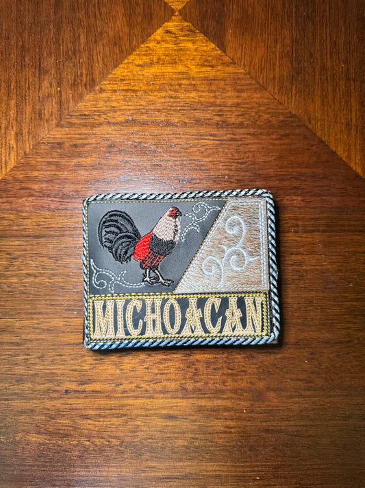 Cartera Vaquera Michoacan | Handmade Mexican Michoacan artisanal wallet