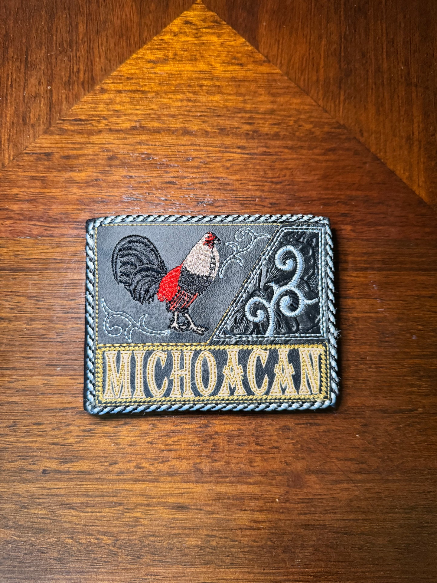 Cartera Vaquera Michoacan | Handmade Mexican Michoacan artisanal wallet
