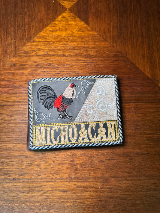 Cartera Vaquera Michoacan | Handmade Mexican Michoacan artisanal wallet