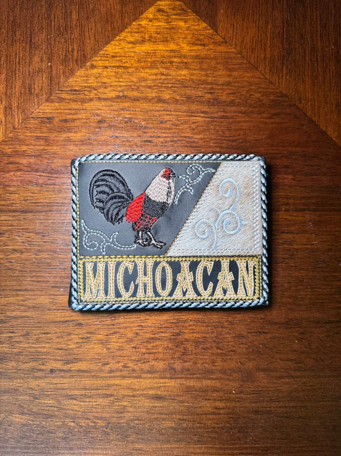 Cartera Vaquera Michoacan | Handmade Mexican Michoacan artisanal wallet