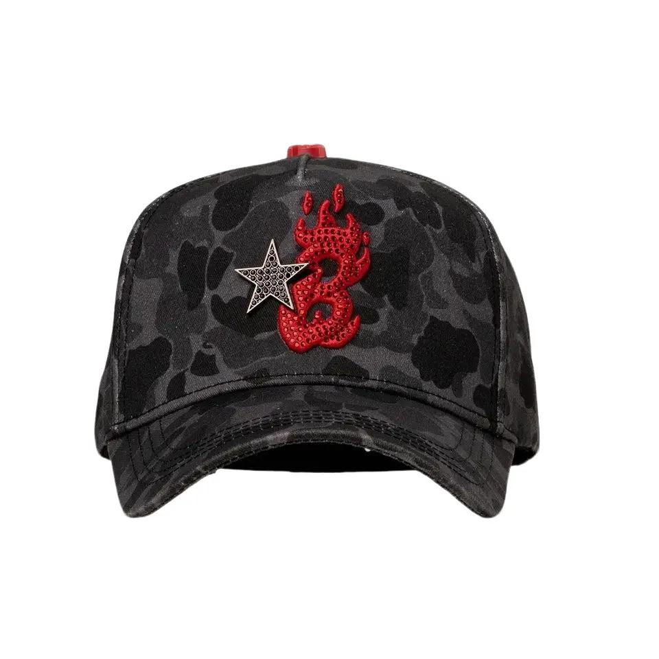 BARBAS HATS | B-STAR RED CAMO