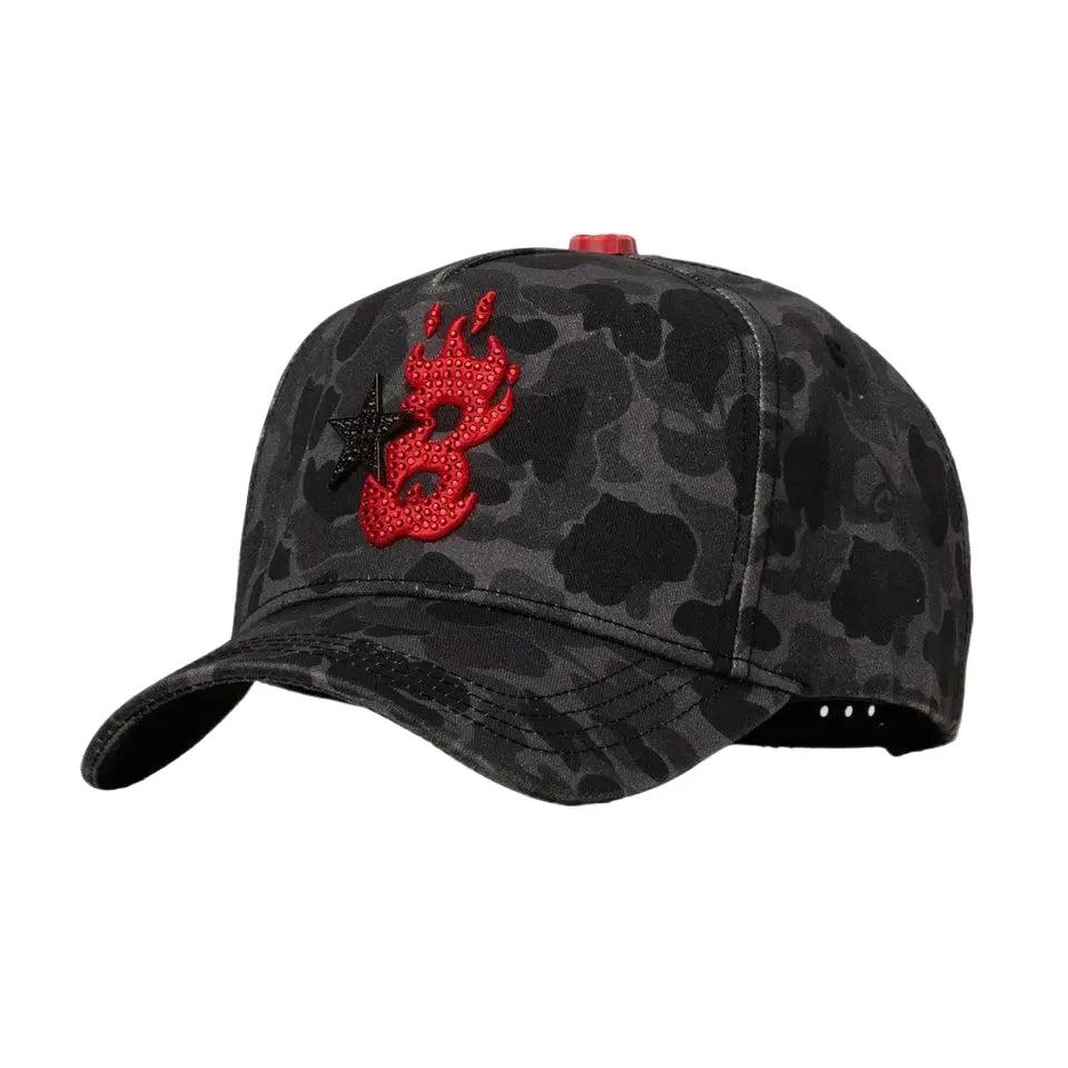 BARBAS HATS | B-STAR RED CAMO