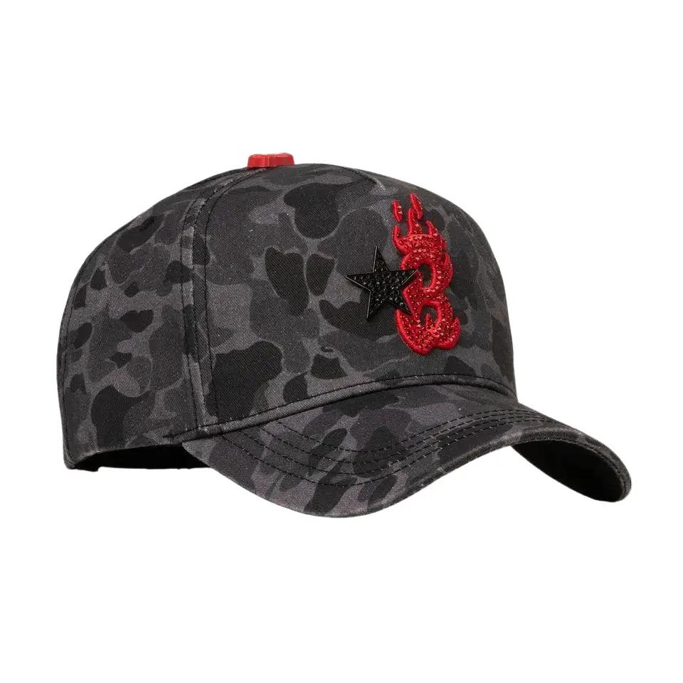 BARBAS HATS | B-STAR RED CAMO