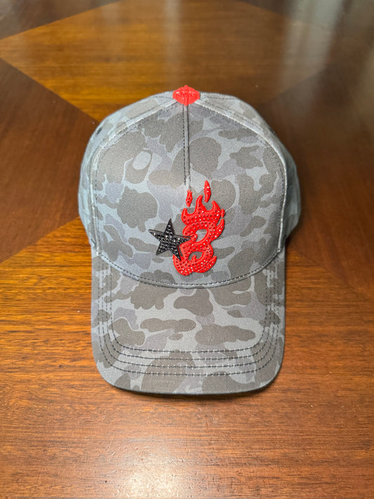 BARBAS HATS | B-STAR RED CAMO