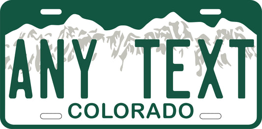 Custom Colorado '00 cases/license plates